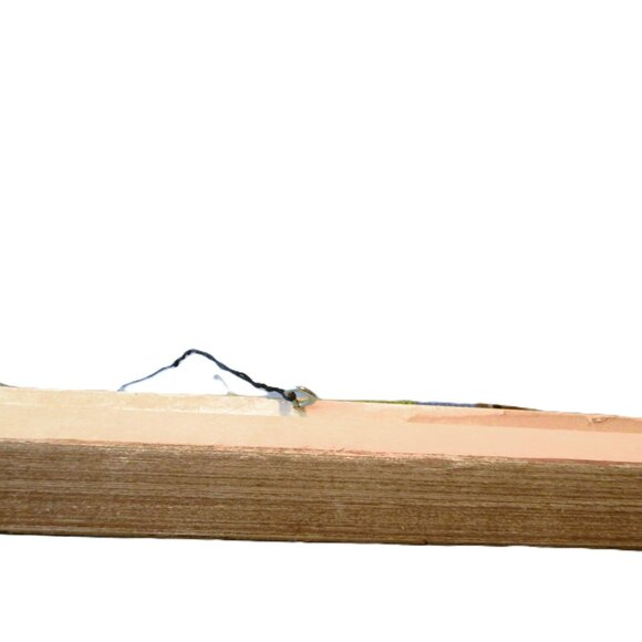 Old Man by the Sea framed needlepoint made in Denmark - Picture 5 of 6